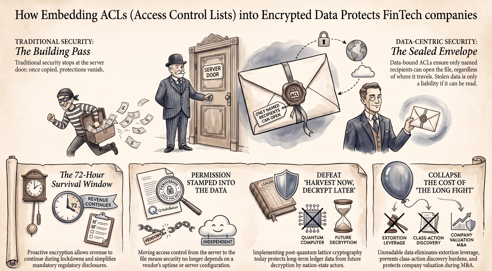 How Embedding ACLs into Encrypted Data Protects FinTech Companies infographic