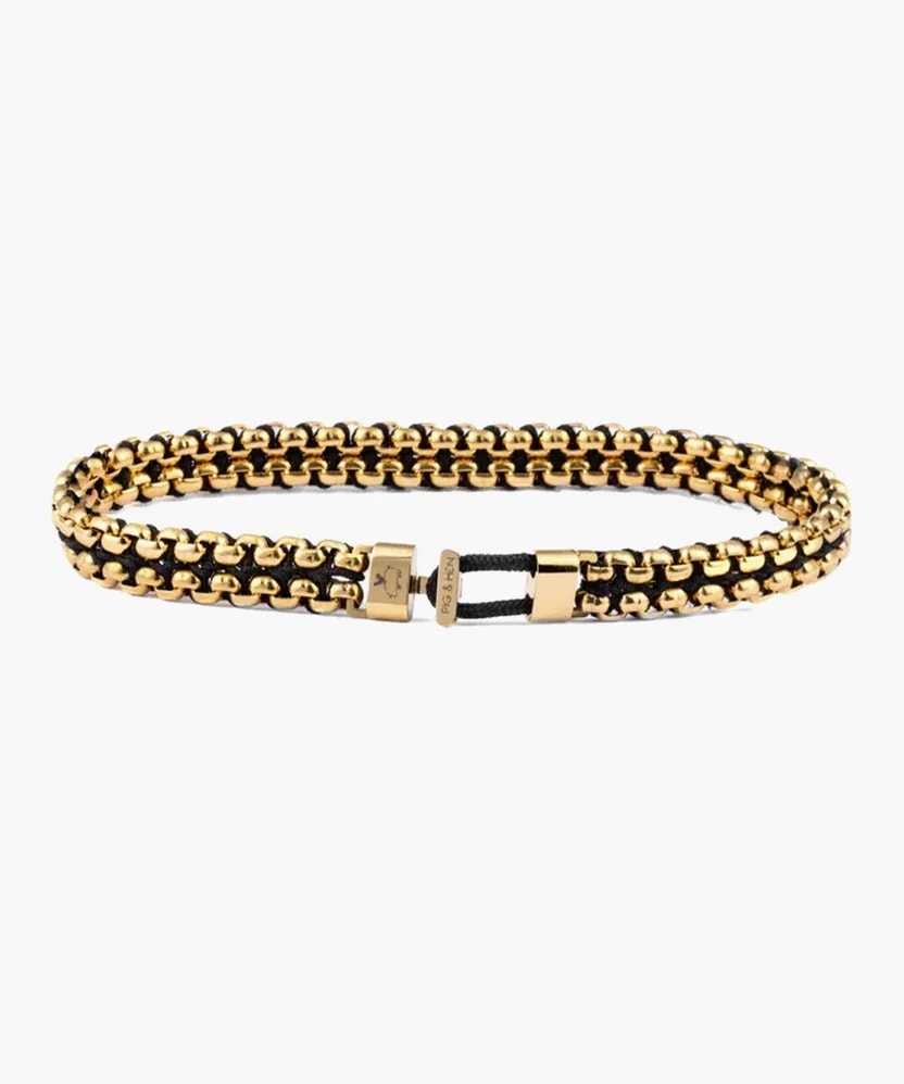 Catena Venetian 7mm armband – Black Gold