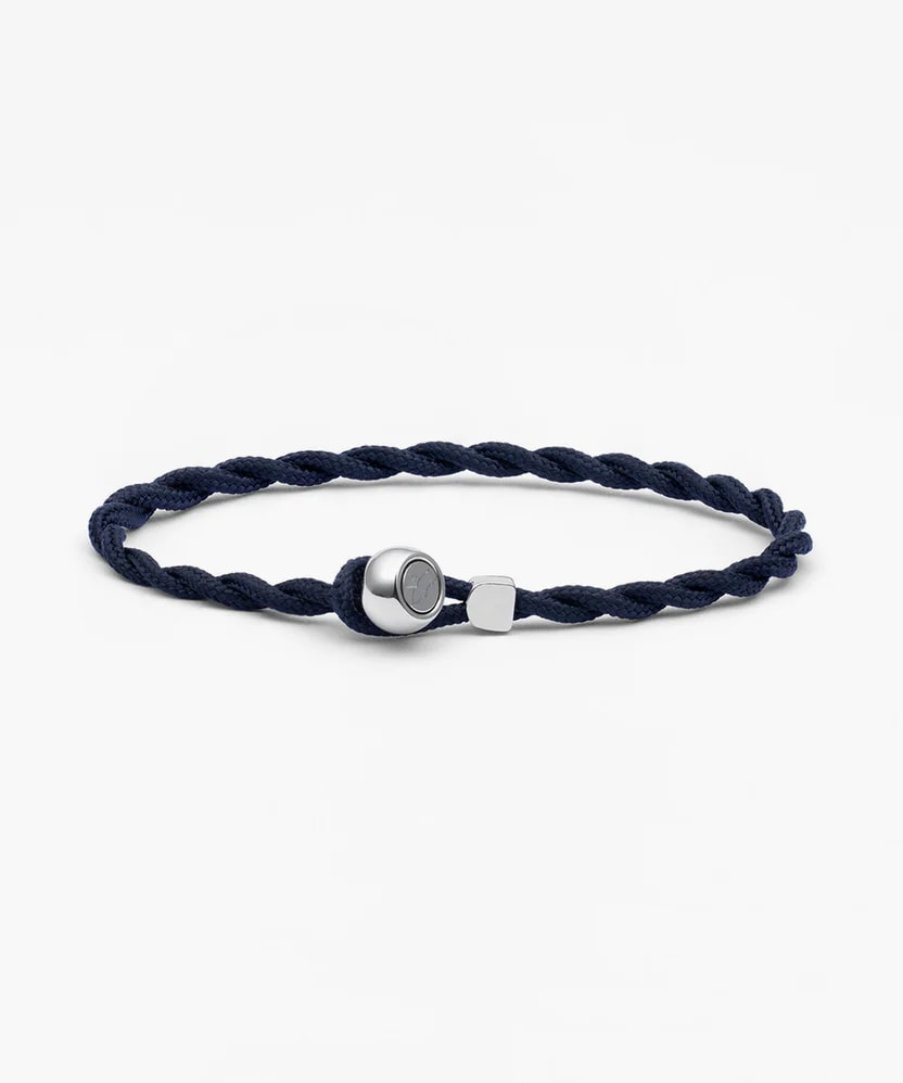 Easy Ed armband – Navy Silver