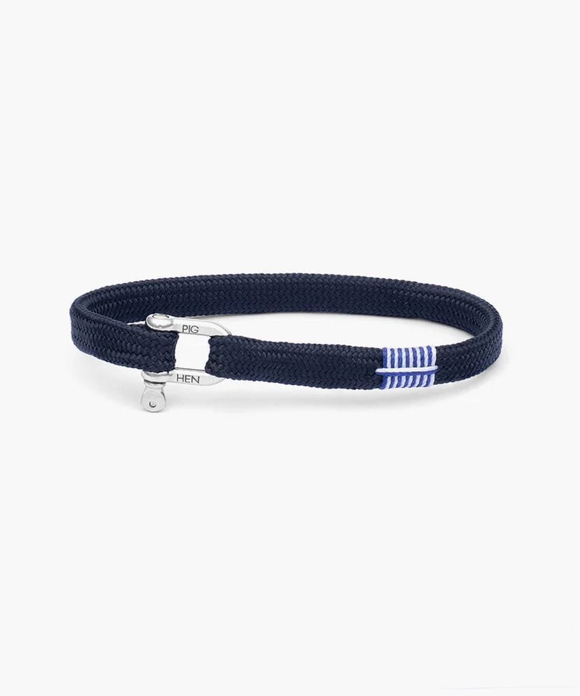 Vicious Vik armband – Navy Silver