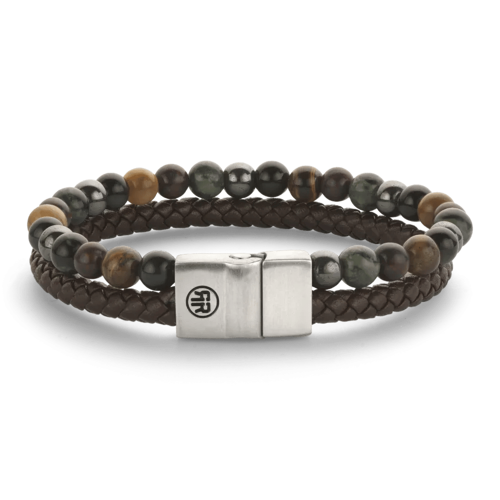 Full Metal Combo 12mm Stormy Weather armband – Zwart