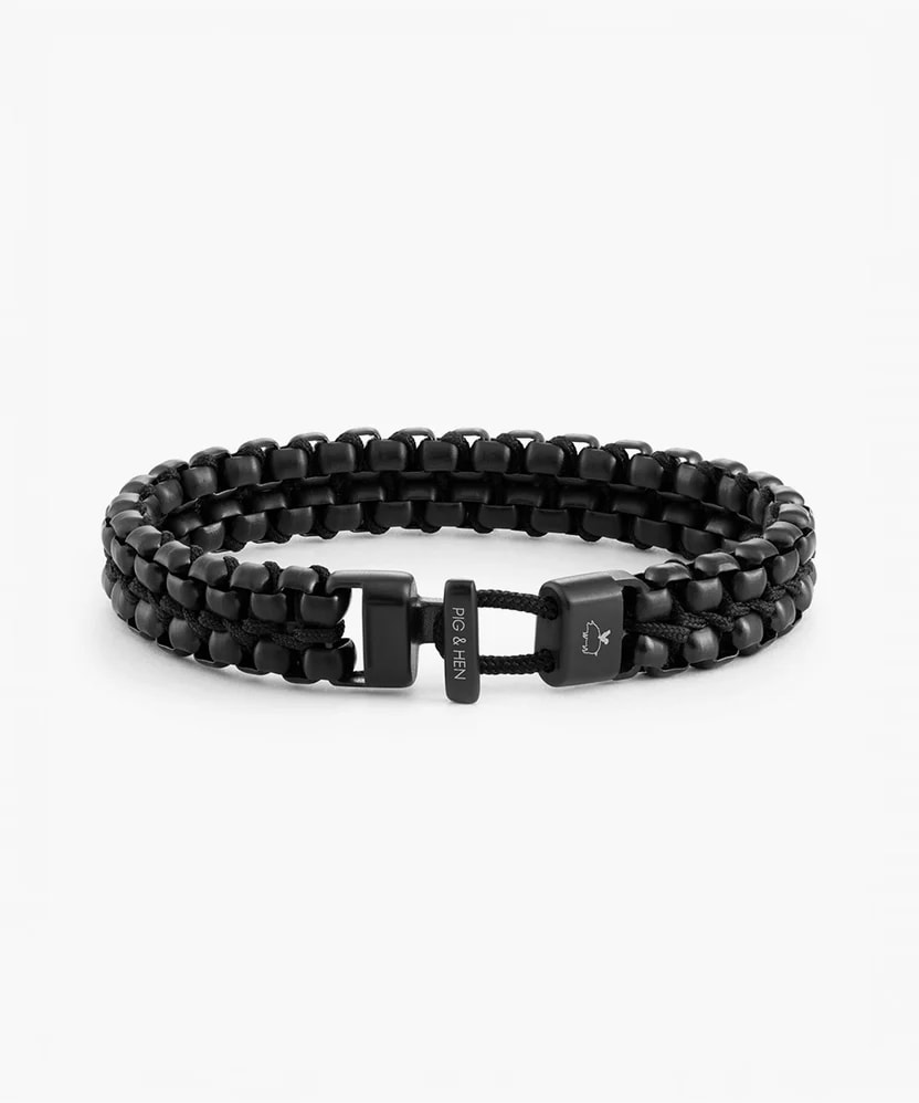 Catena Venetian DBL armband – Black Black