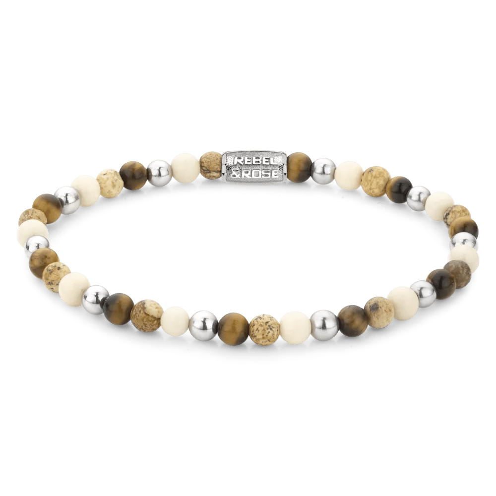 Beads - Autumn Love armband – Bruin, Mix, Zilver