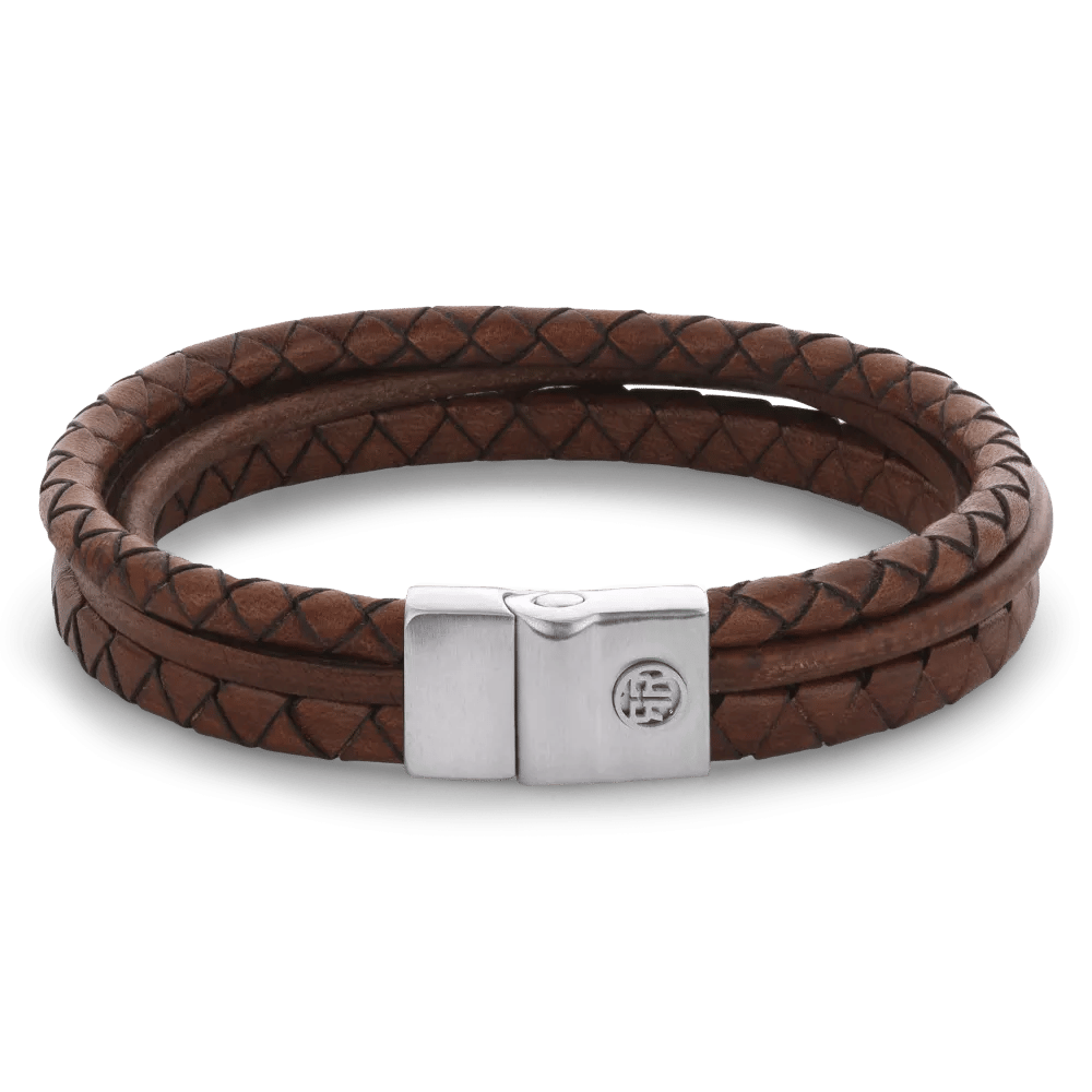 Full Metal Premium Combo 12mm Cognac armband – Bruin