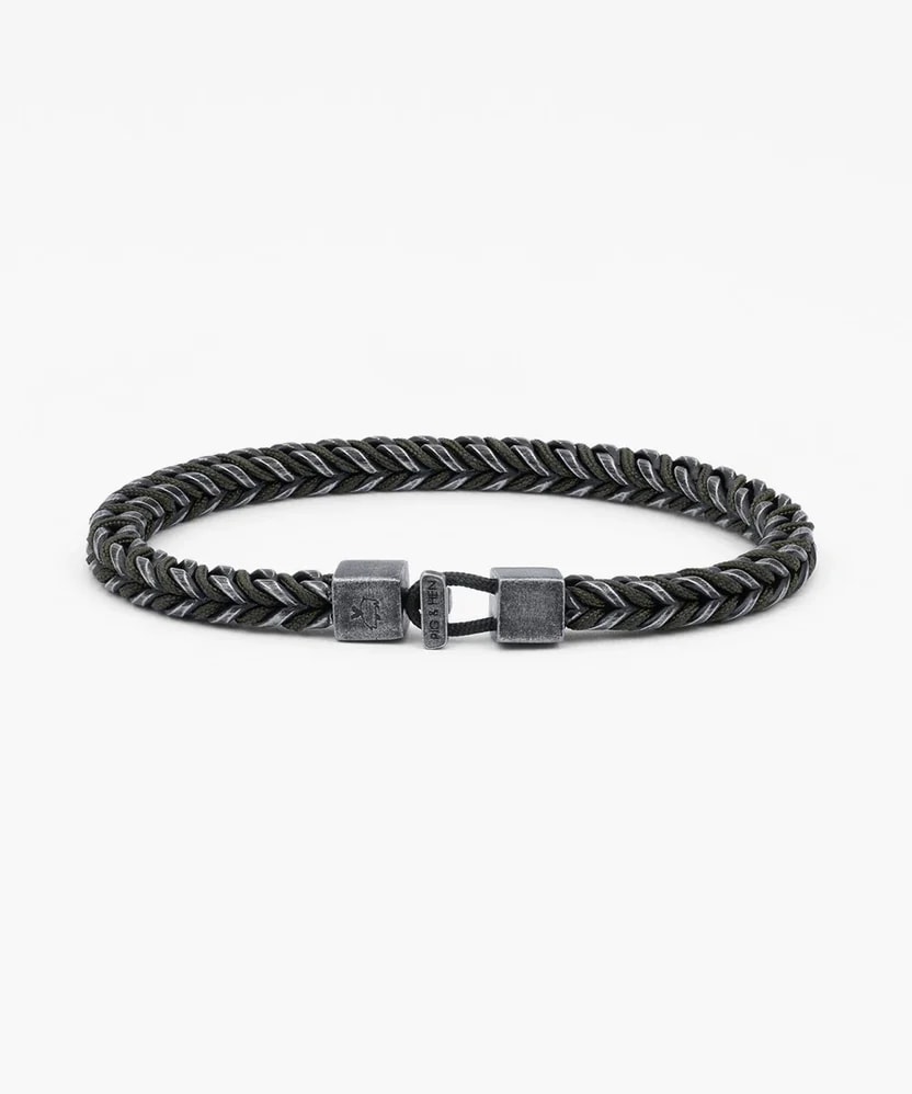 Catena Foxtail armband – Army Vintage