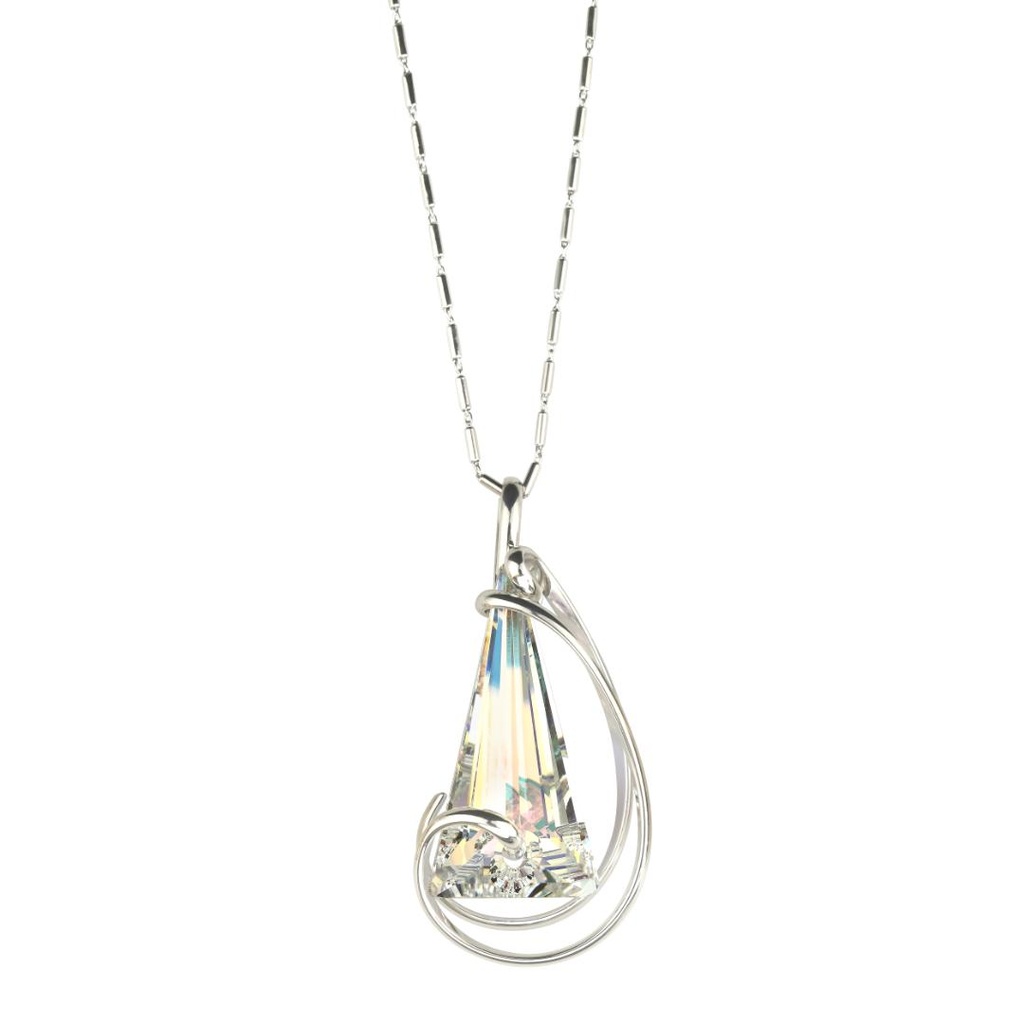 Spike Aurora Boreale ketting – Zilverkleurig, Aurora Boreale