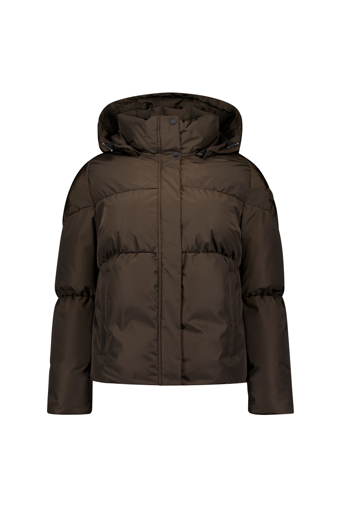 Maya Puffer Jacket – Dark Coffee