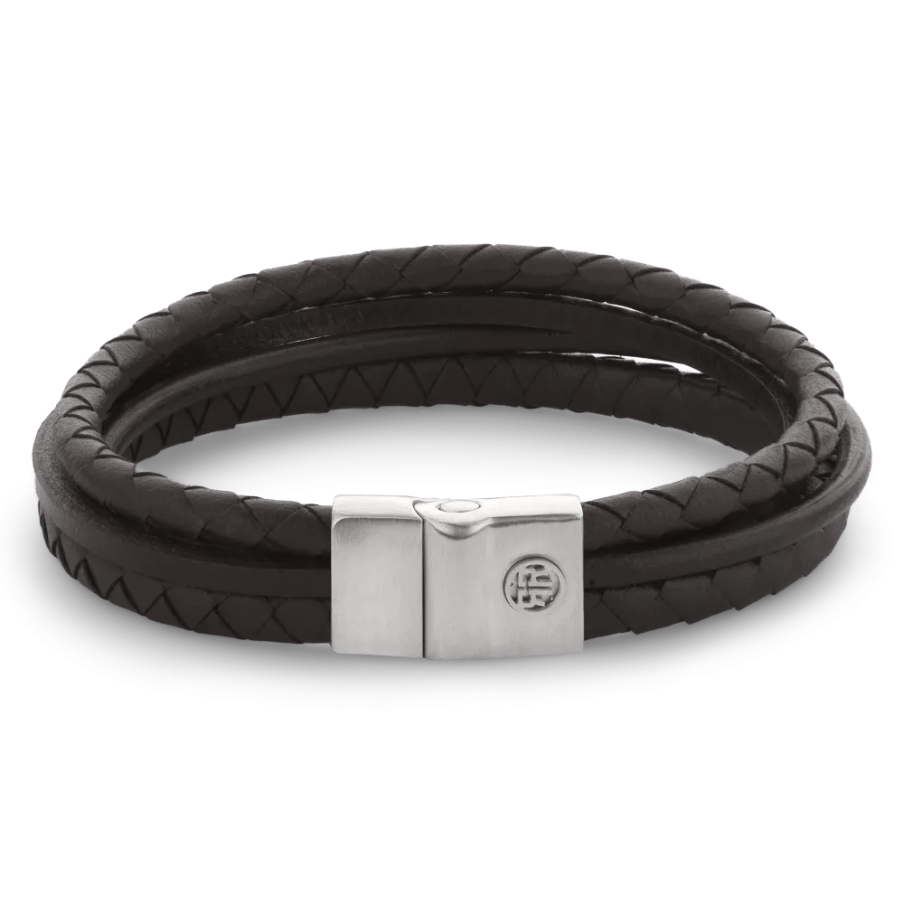 Full Metal Premium Combo 12mm Brown armband – Bruin