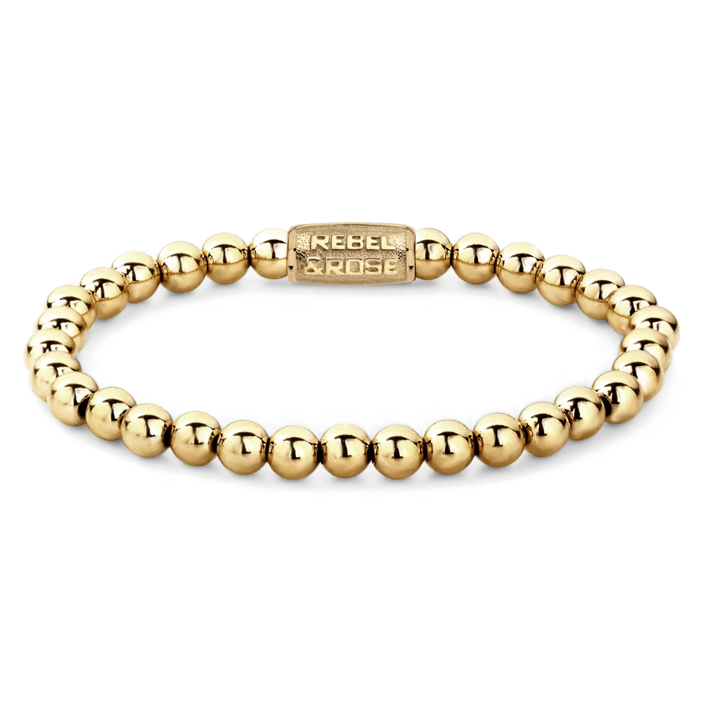 Beads - Gold-coloured Rocks armband (60046) – Goud