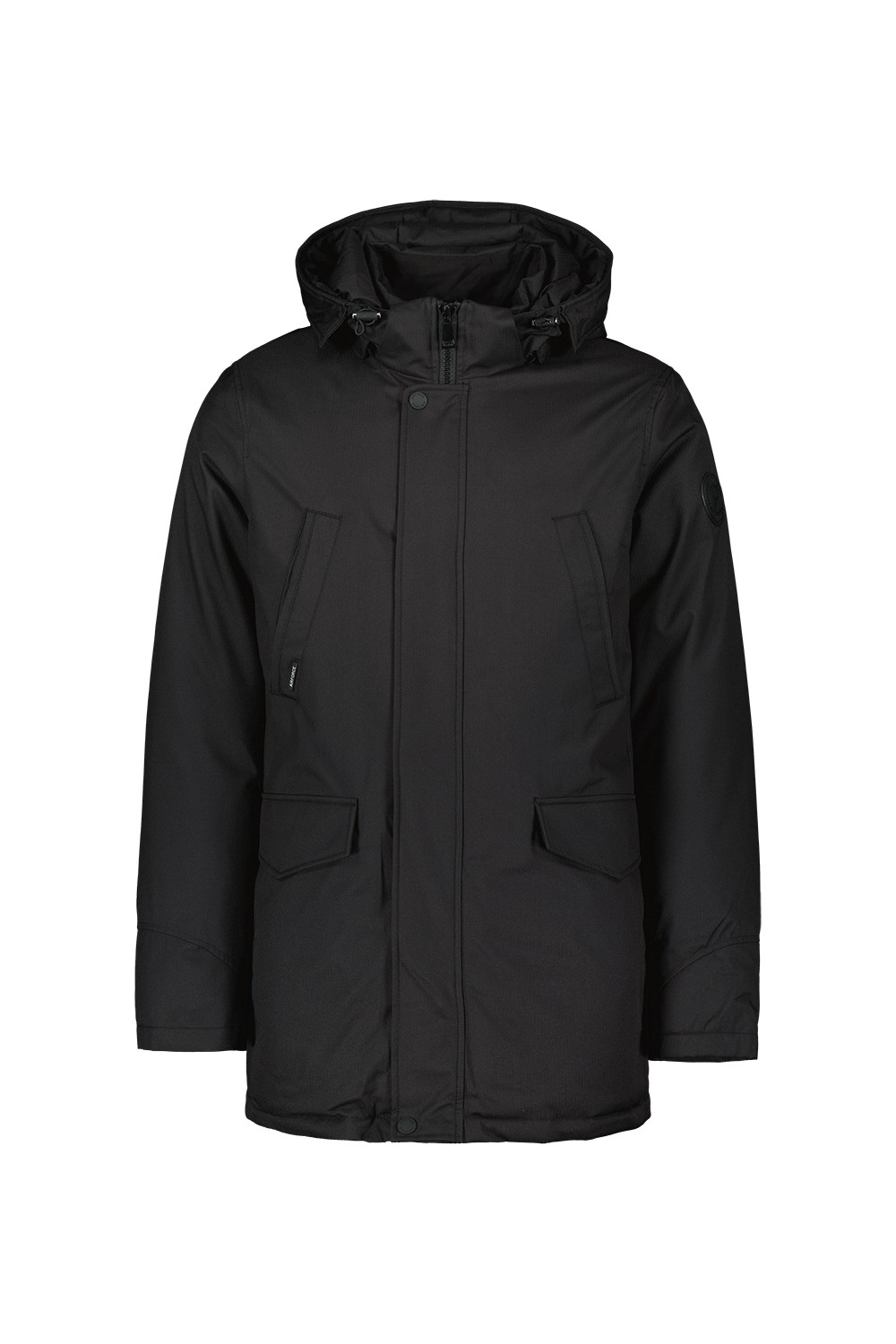 Slimfit parka – True black