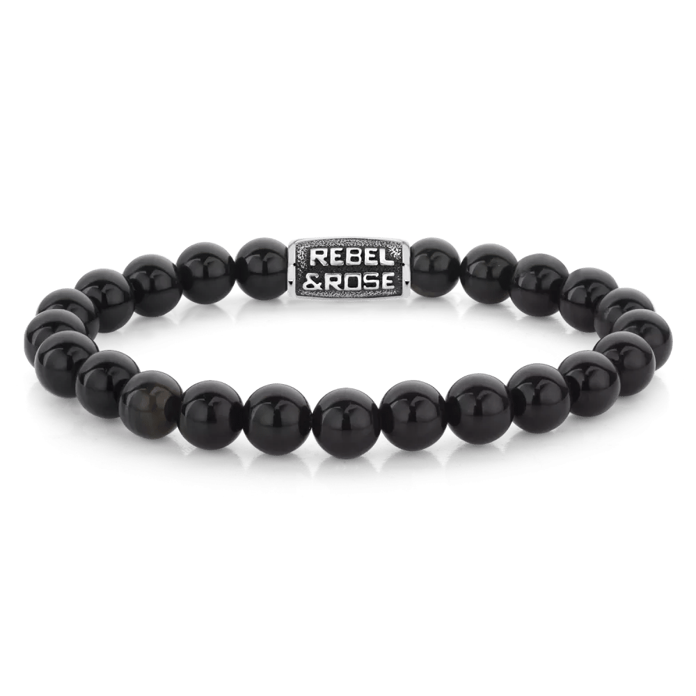 Beads - Black Velvet Vintage armband – Zwart