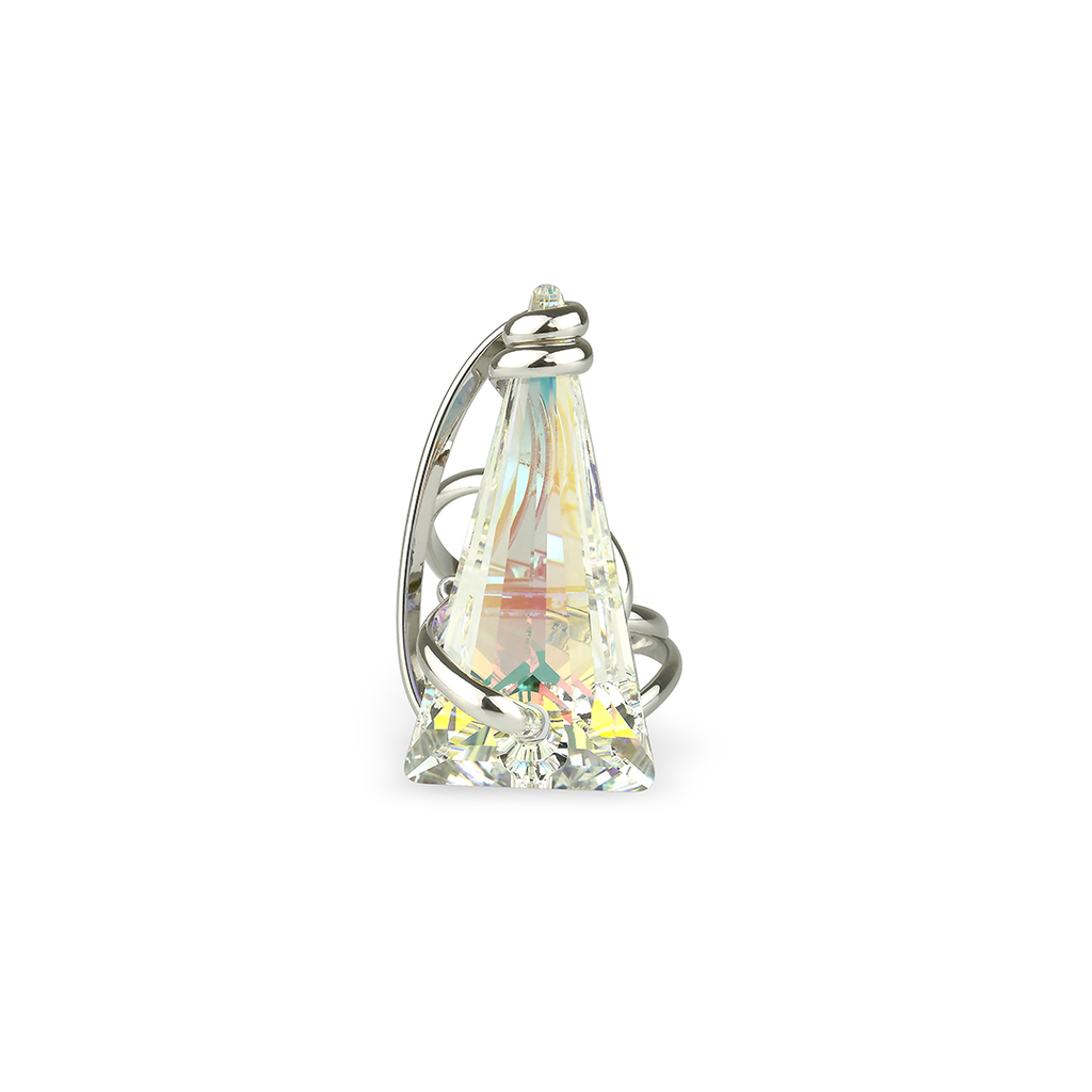 Spike Aurora Boreale ring – Zilverkleurig, Aurora Boreale