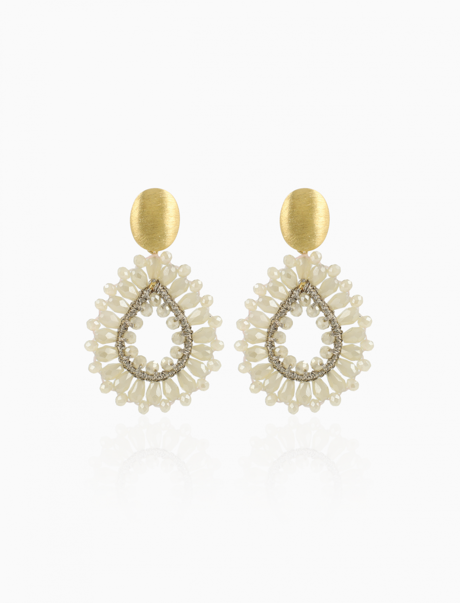 Robin oorbellen – Beige