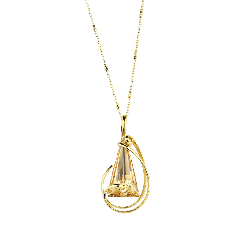 Mini Spike Golden Shadow ketting – Goudkleurig, Golden Shadow