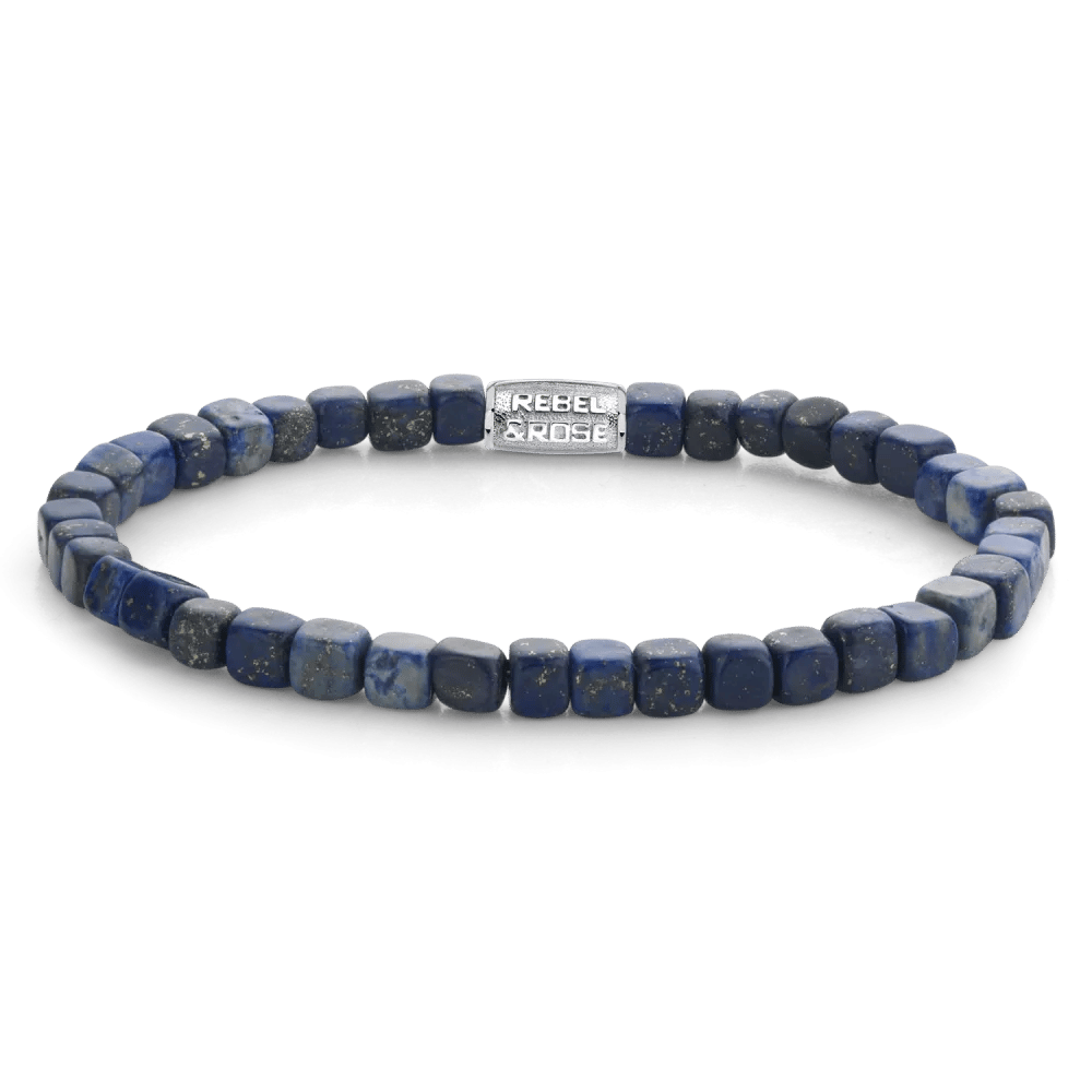 Roll The Dice - Lapis Lazuli armband – Blauw