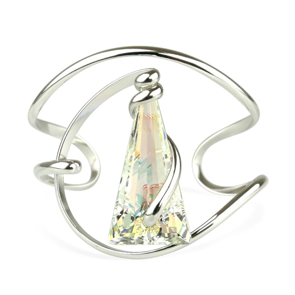 Spike Aurora Boreale armband – Zilverkleurig, Aurora Boreale