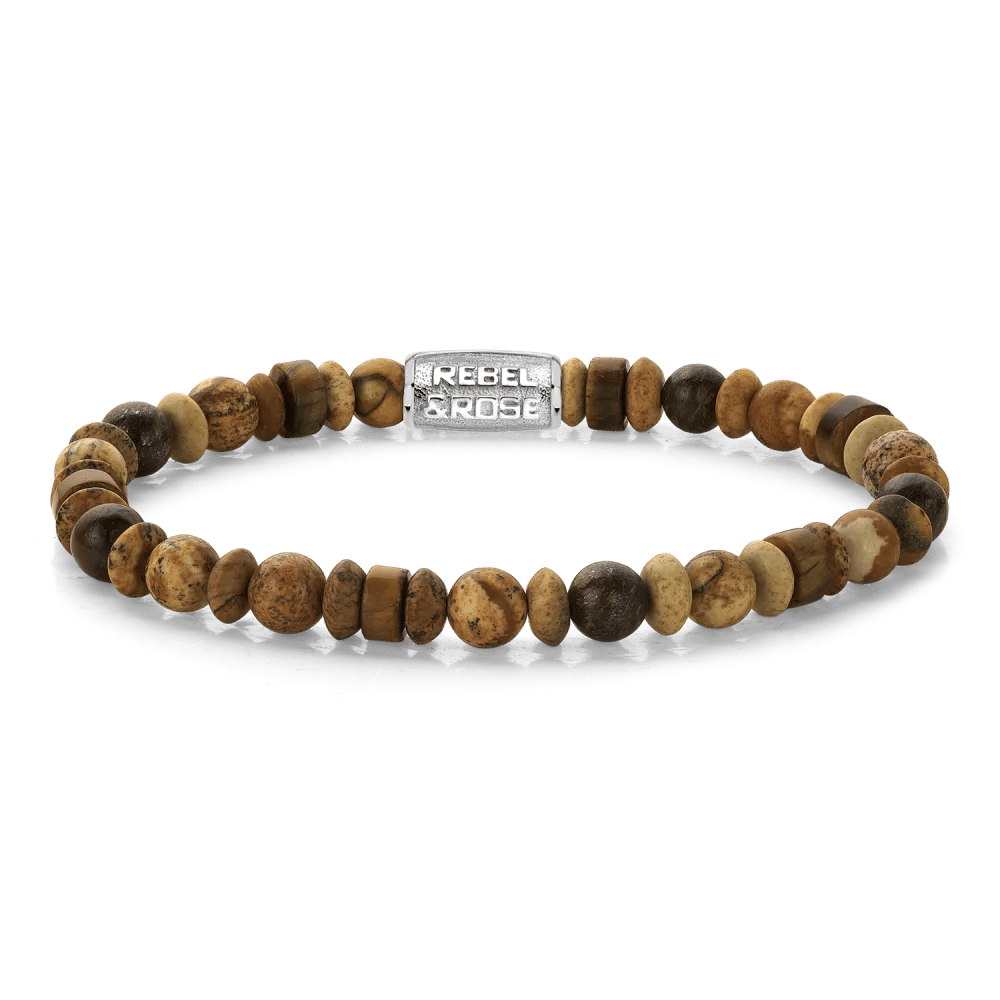 Variations - Woodstock armband – Beige, Bruin