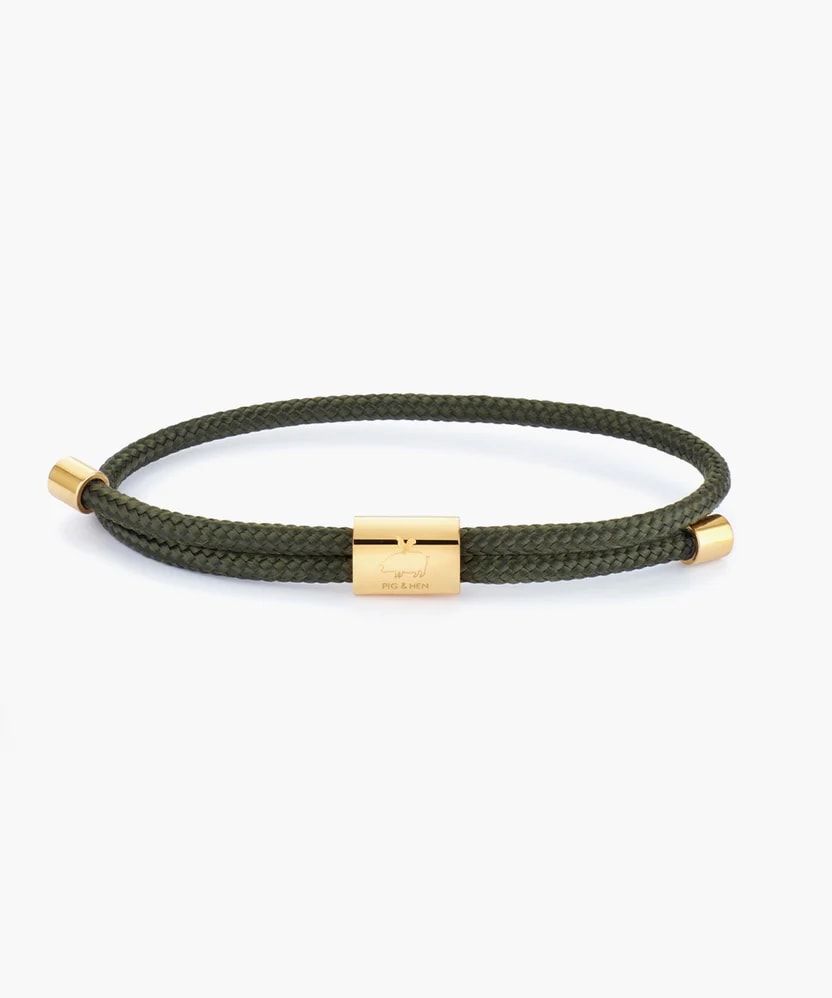 Lewis armband – Army Gold