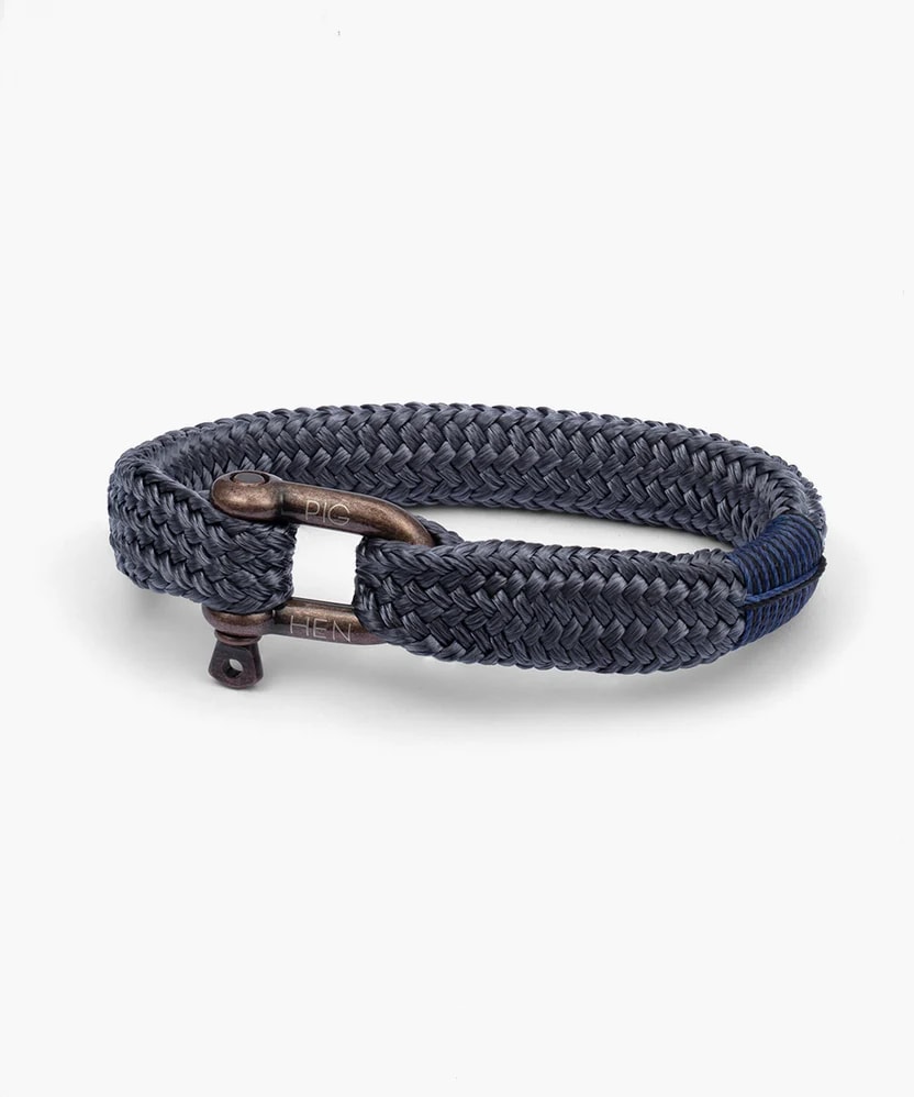 Gorgeous George armband – Slate Gray Bronze
