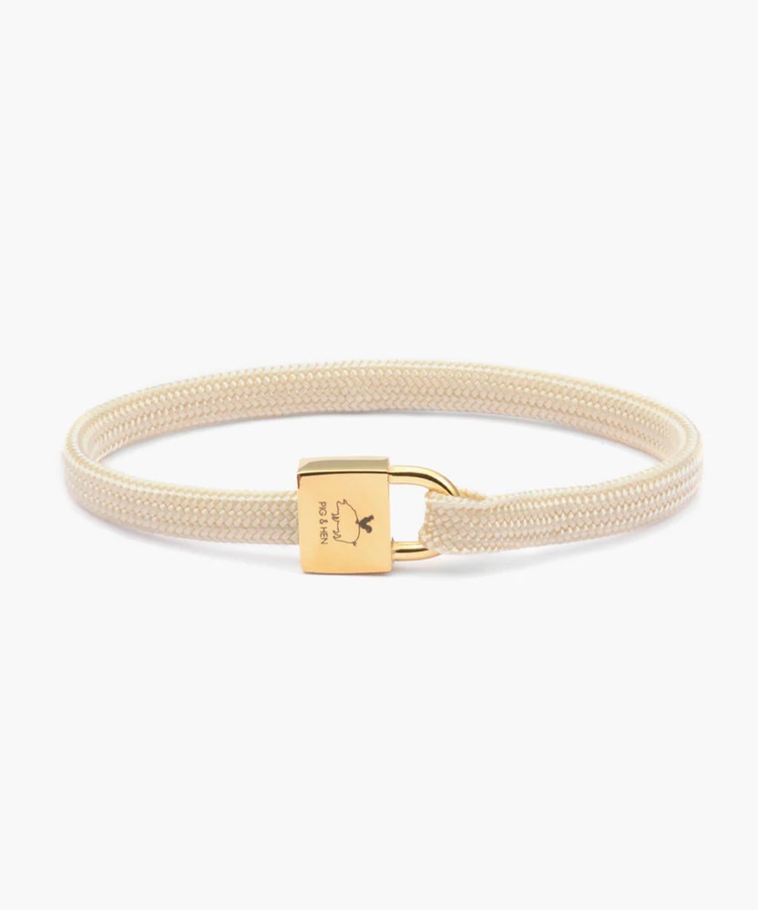 Billy armband – Ivory Gold