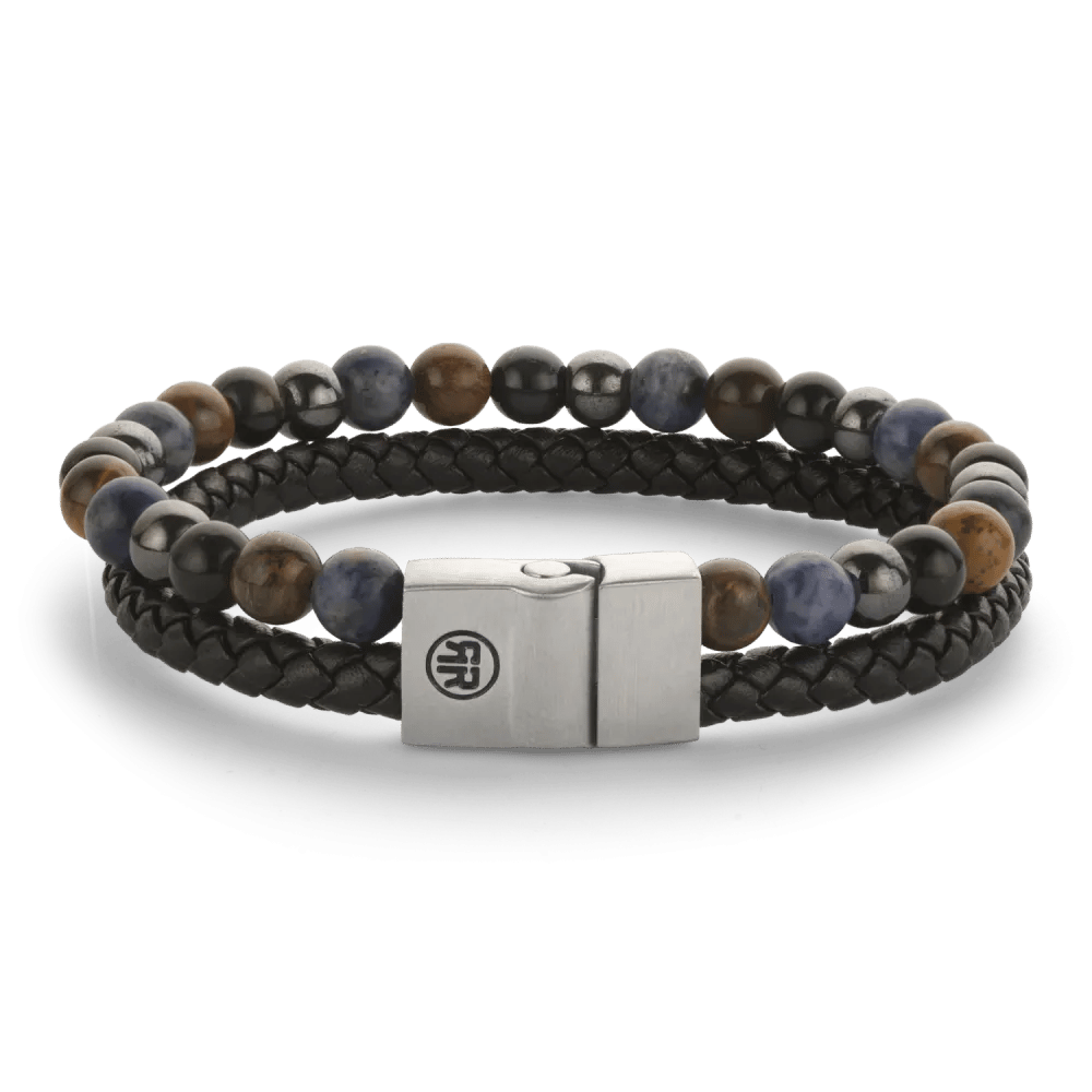 Full Metal Combo 12mm Blue Rain armband – Blauw, Mix