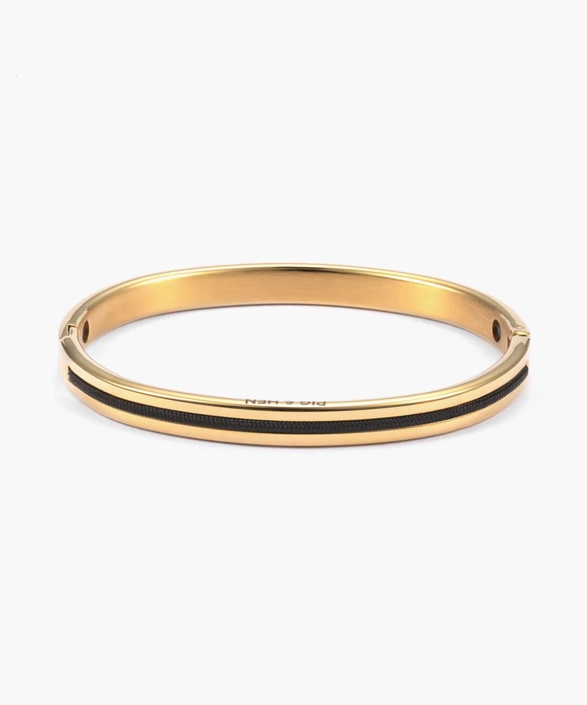 Maya Lou 6mm armband – Black Gold