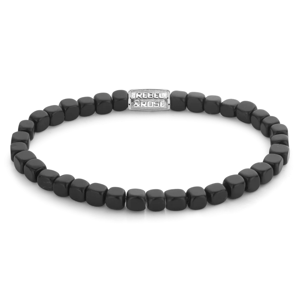 Roll The Dice - The Black Stone armband – Zwart
