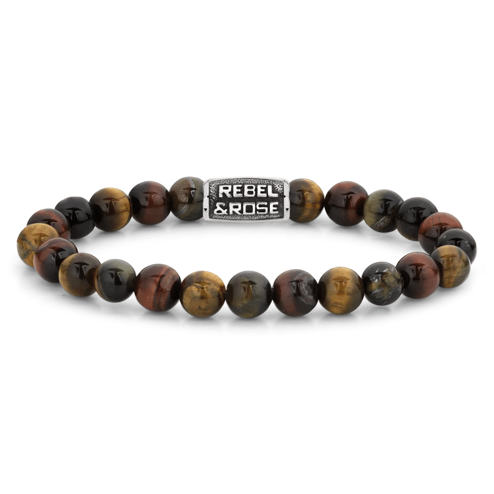 Beads - Who's afraid of the Tiger Vintage armband – Bruin, Mix