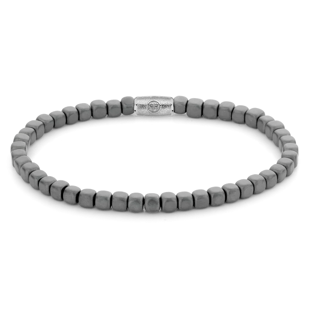 Roll The Dice - Mad Dark Grey armband – Grijs, Zwart