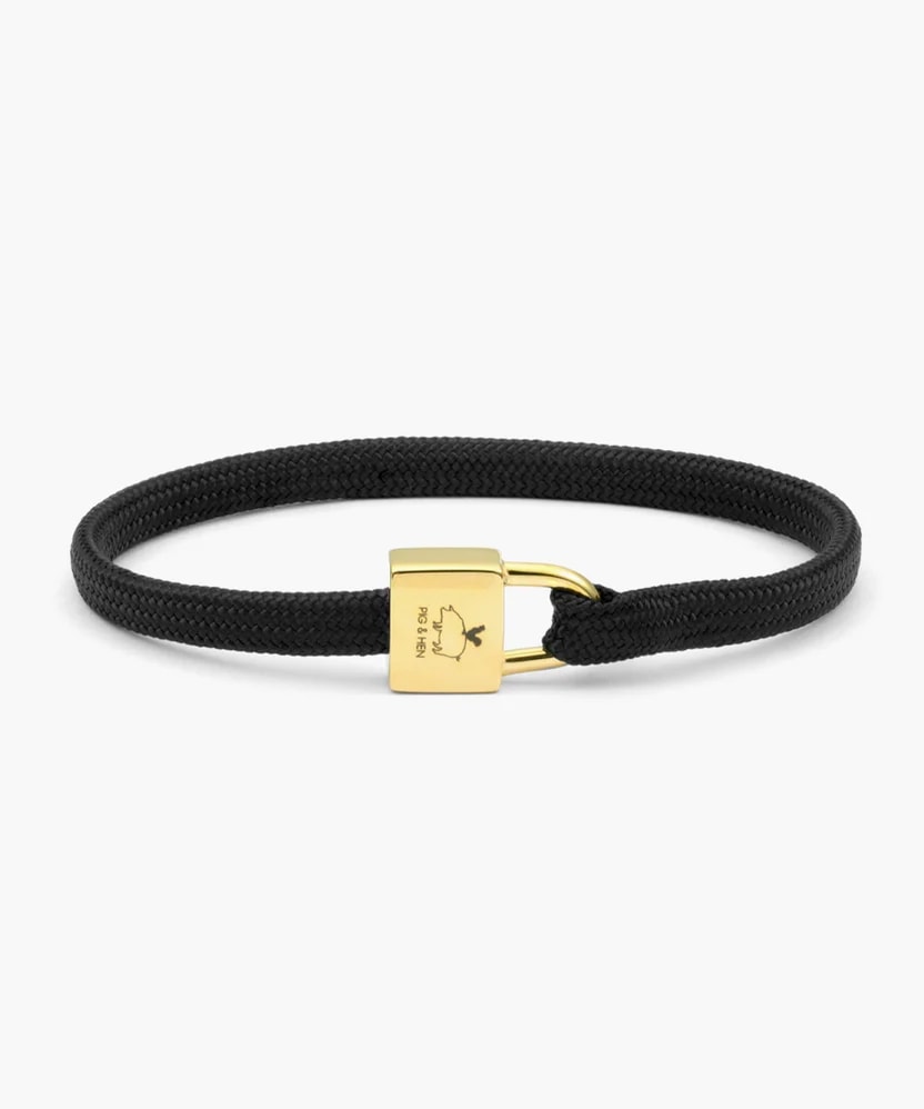 Billy armband – Black Gold