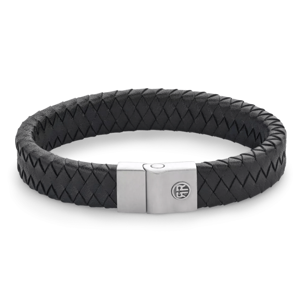 Full Metal Premium 12mm Black armband – Zwart