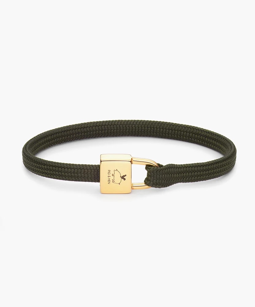 Billy armband – Army Gold