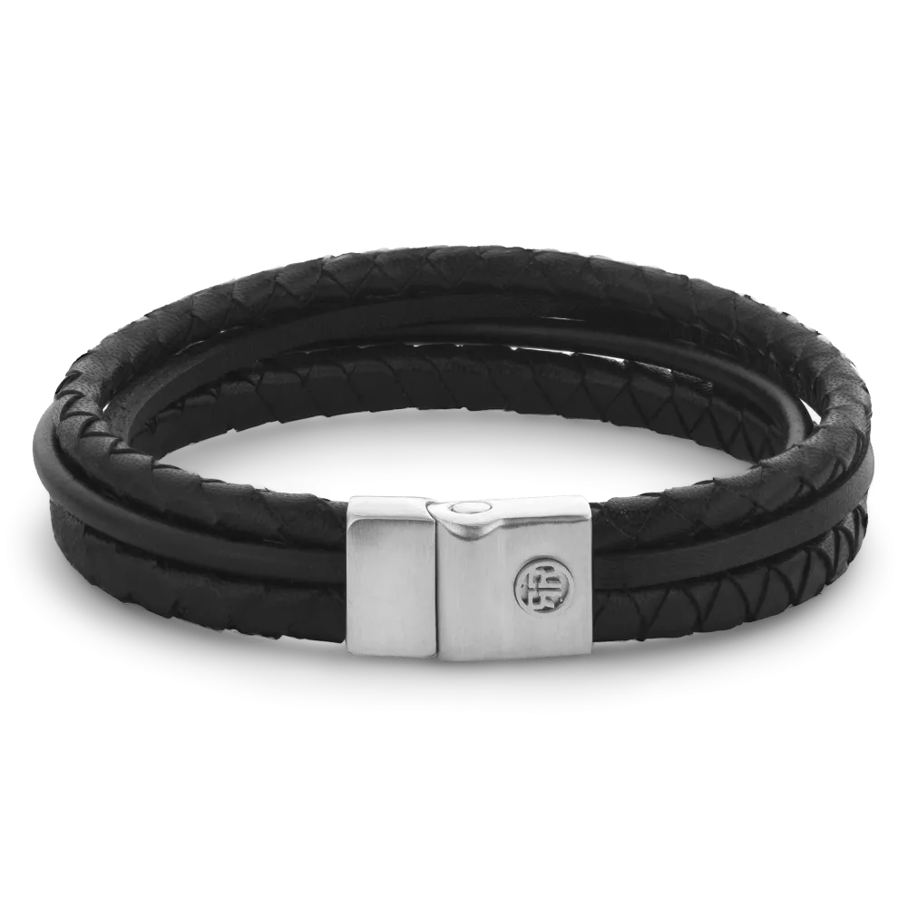 Full Metal Premium Combo 12mm Black armband – Zwart