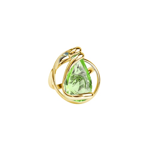 Aura Peridot ring – Goudkleurig, Groen