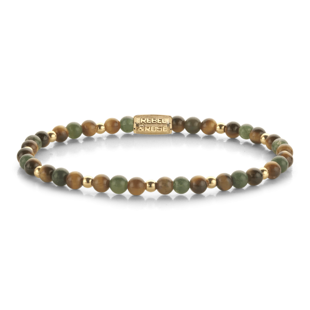 Beads - Rainforest gold-coloured armband – Mix