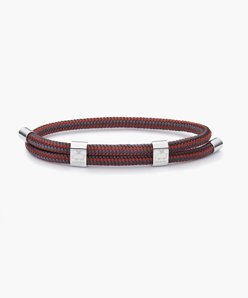 Little Lewis DBL armband – Velvet Red Slate Gray