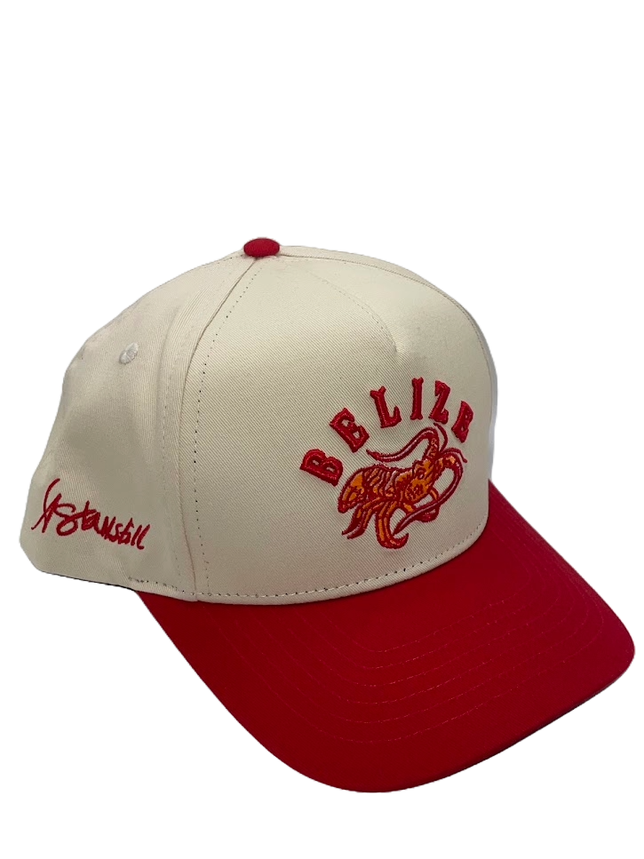 Astanstill Cap - Cream and Red Belize
