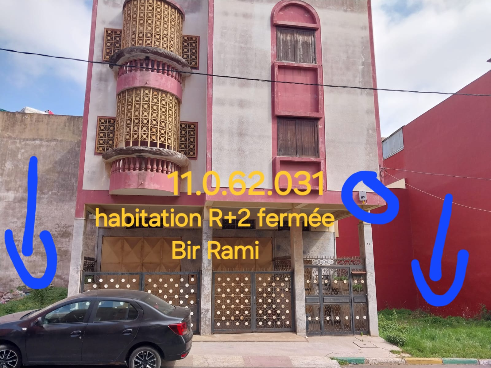 Code 11.0.62.122 — VIDE (bâtiment inoccupé) — Bir Rami