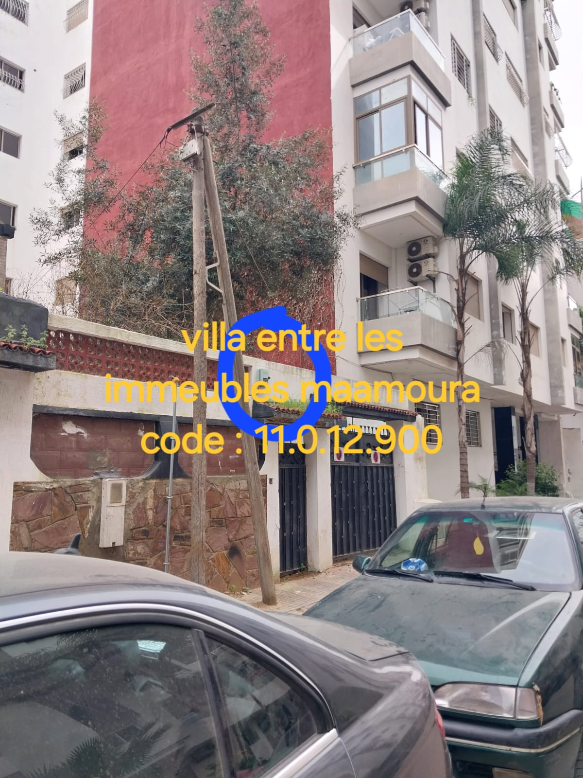 Villa entre immeubles Maamoura — Code 11.0.12.900