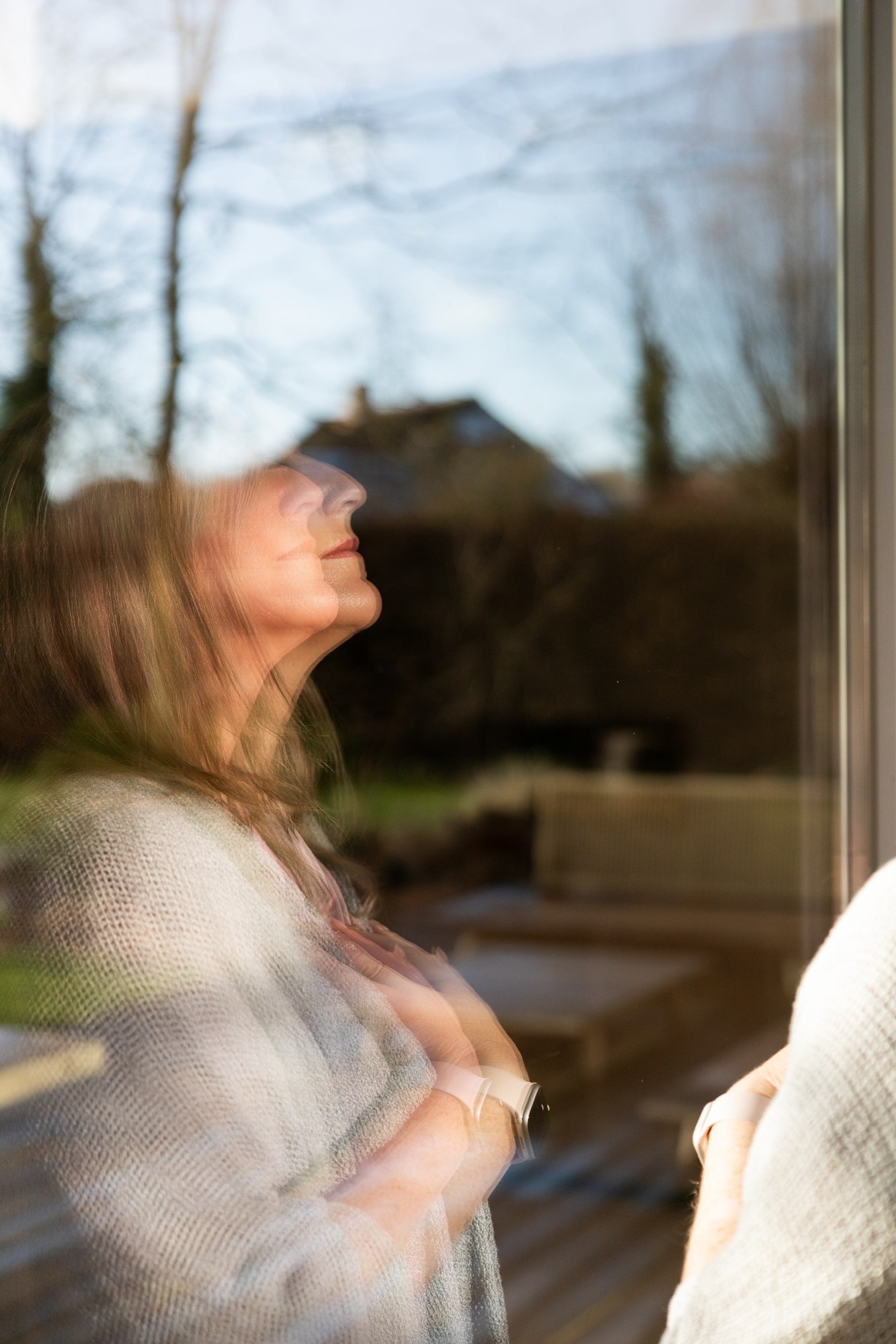 Heidi Segers in een rustig reflectiemoment