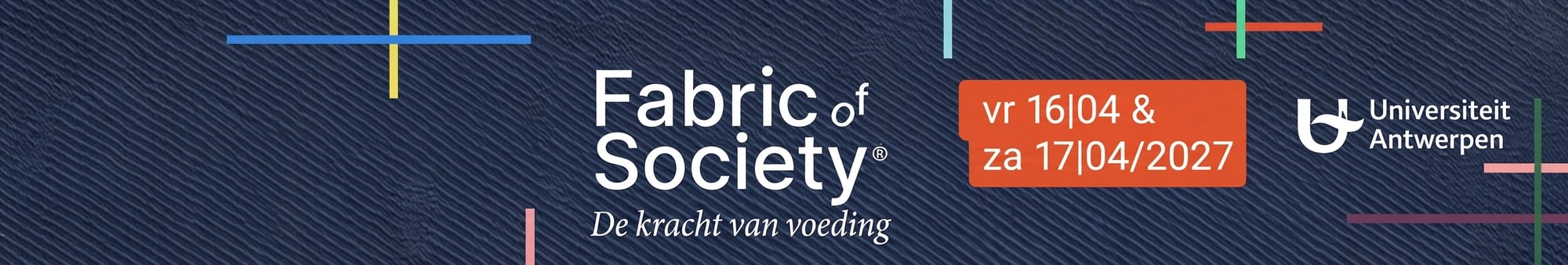 Banner voor het congres De Kracht van voeding op 16 en 17 april 2027