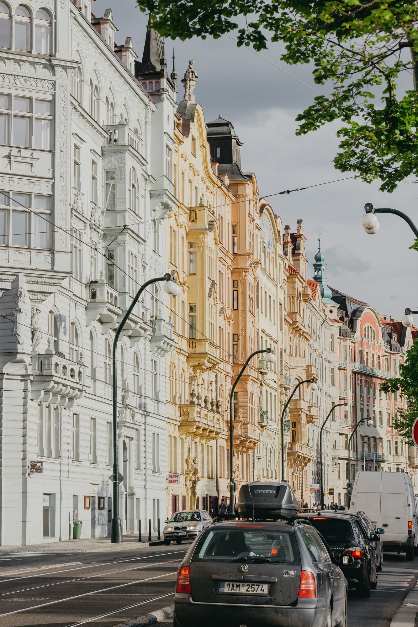 Prague Art Nouveau street — Czech Republic