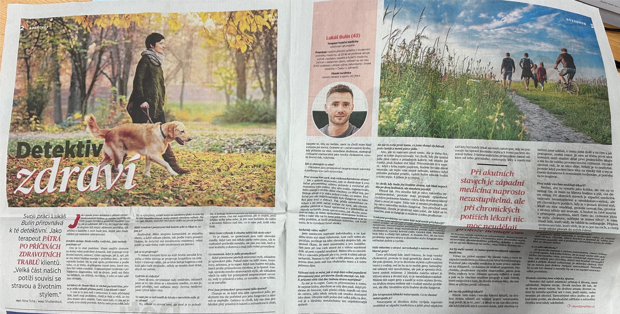 Rozhovor Detektiv zdraví – Lukáš Bulín v magazínu