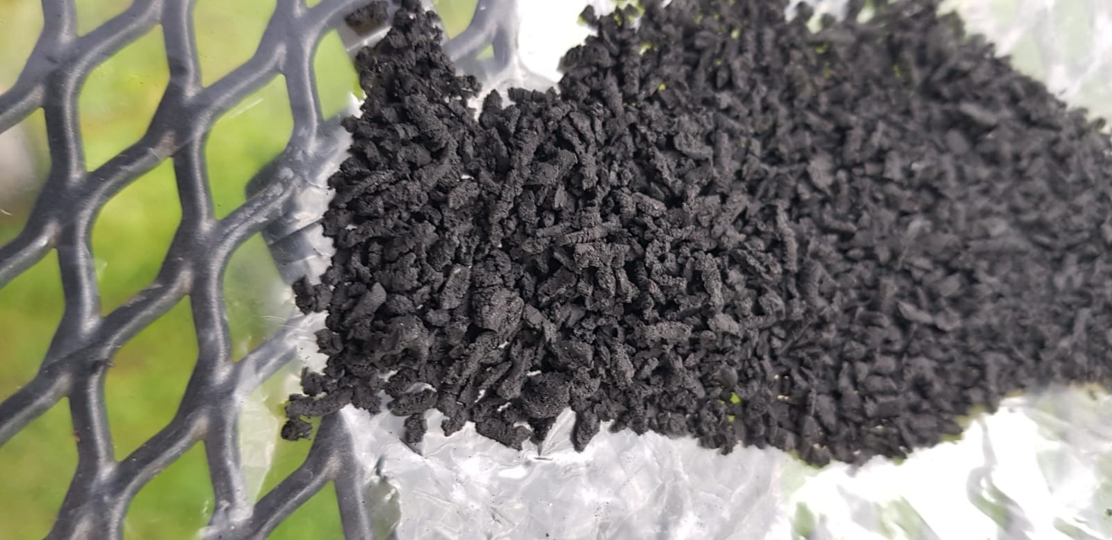 Close-up of MicroCHAR® granules