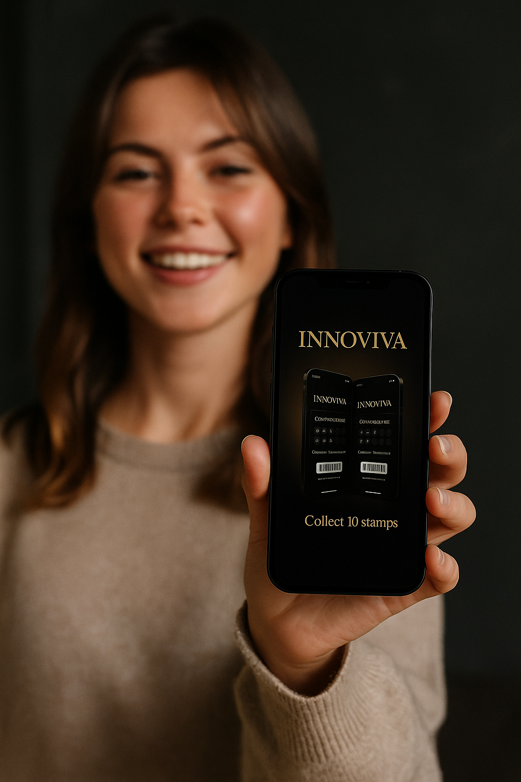 Digital loyalty cards displayed on mobile phones showing Apple Wallet and Google Pay integration