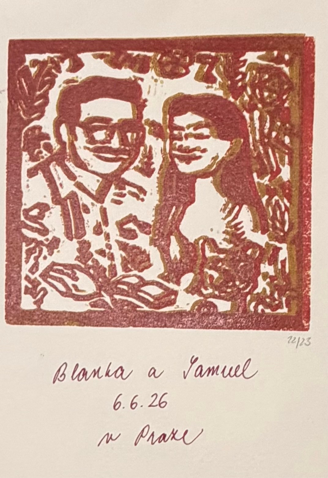 Linoryt Blanka & Samuel — červená 22/23