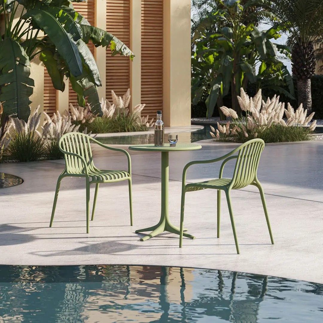 VONDOM Palm-tuoli avoimella kasviaiheisella ristikolla