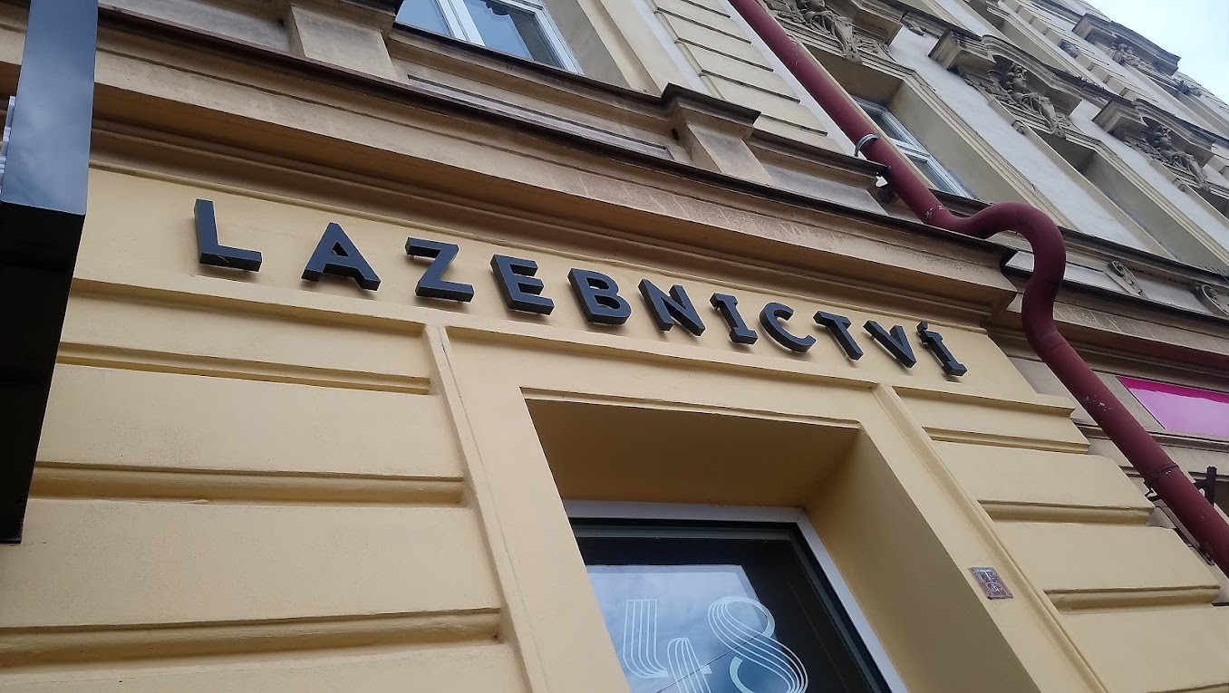 3D nápis Lazebnictví