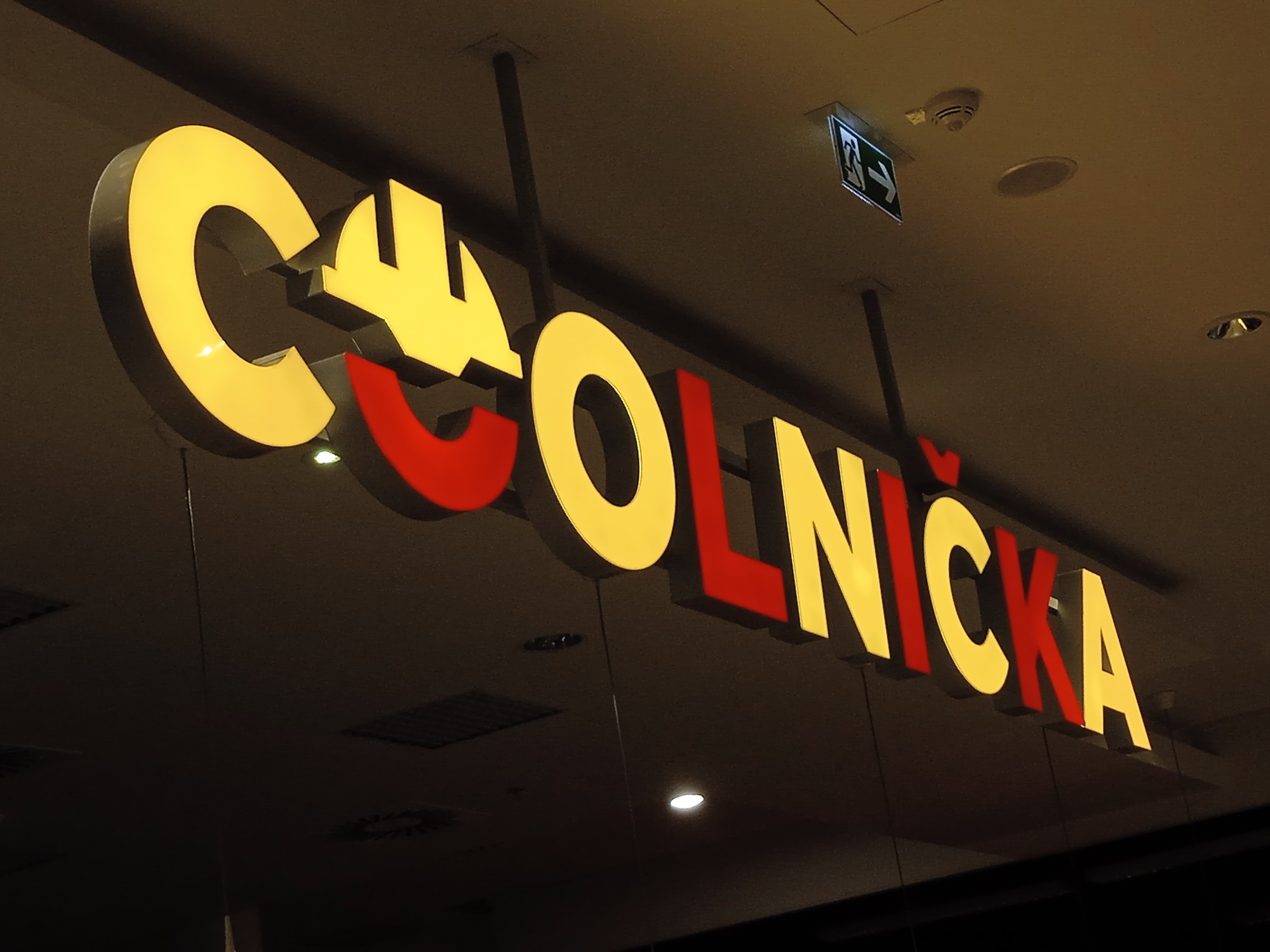 Světelná reklama Coolnička