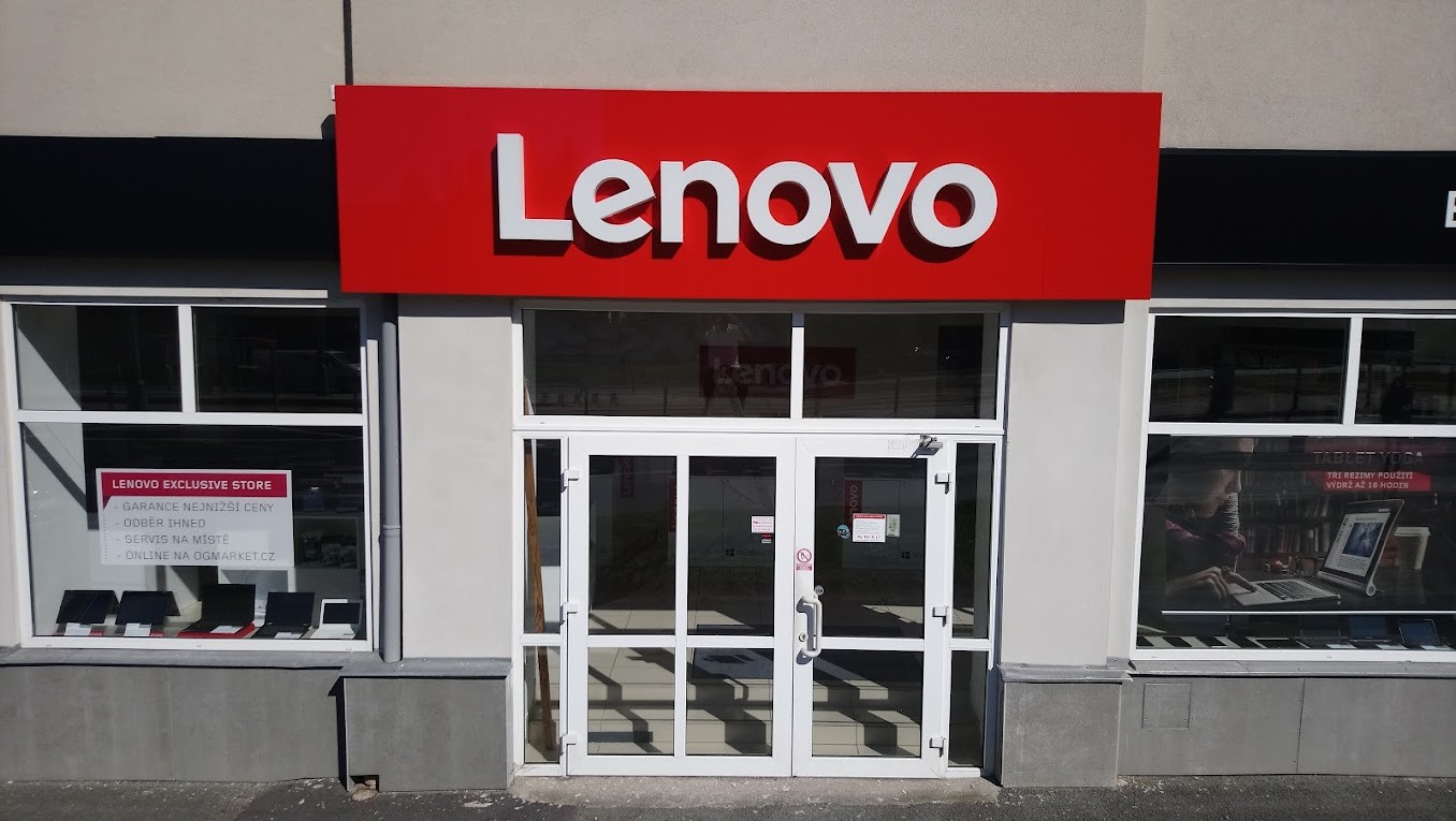 Světelný nápis Lenovo